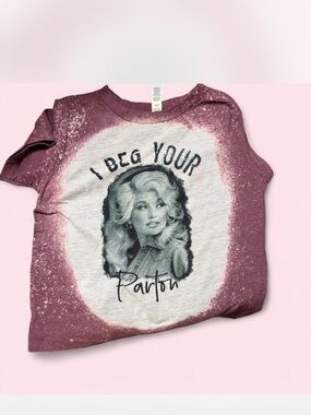 Bella Canvas Mauve Pink 'I Beg Your Parton' Graphic Tee